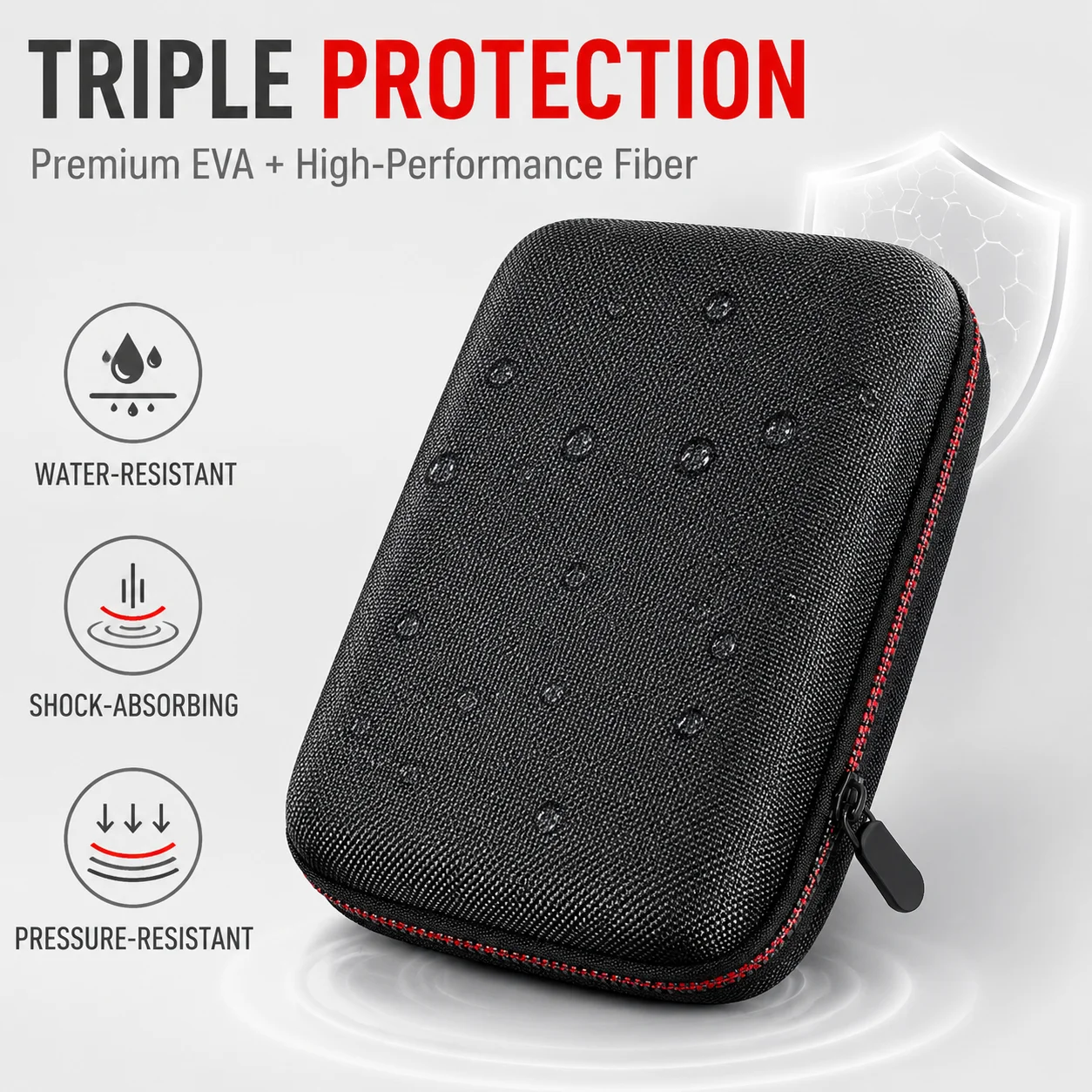 OBDMATE Protective Case Storage Bag 8.27''x 5.9''x 2.76'' for OBD2 Scanner Code Reader Battery Tester