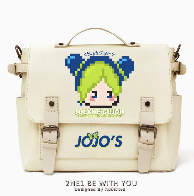 JoJos Bizarre Adventure Jolyne Cujoh-Bolso de lona cruzado Unisex, bolso escolar, bandolera de moda, 1247