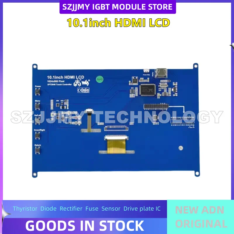 Raspberry Pi 4. generacji B/3B+/10,1-calowy ekran rezystancyjny HDMI LCD o wysokiej rozdzielczości ekran dotykowy