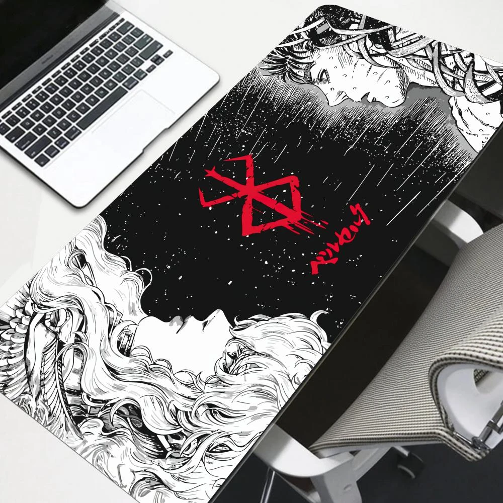 Guts Sword in Berserk Mouse Pad Computer Keyboard Mat Large Office laptop Mousepad Gamers Desk Pads Non-slip Rubber Table Mats