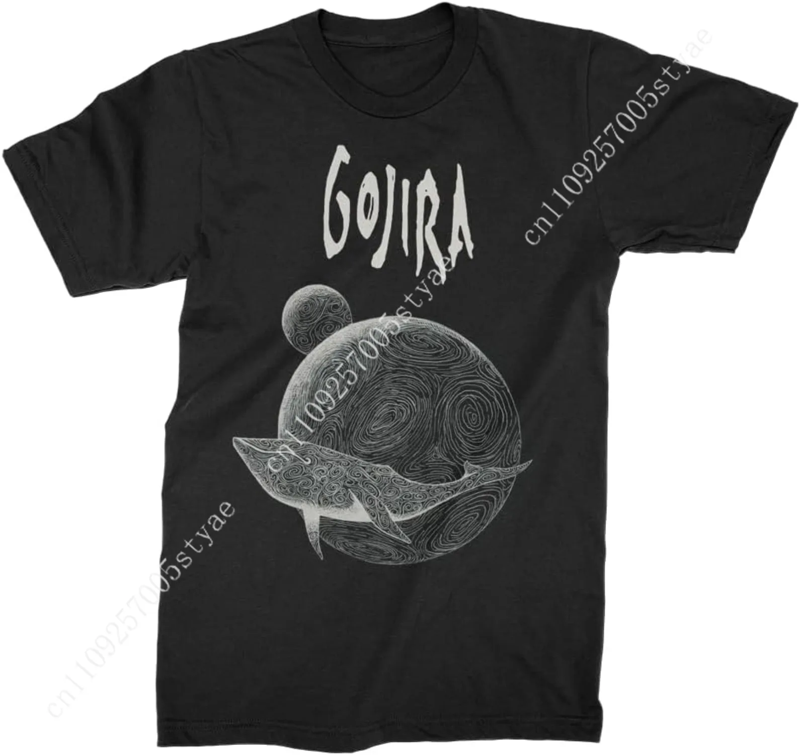 Camiseta negra de manga corta para hombre de Gojira from Mars to Sirius, camisetas con gráficos de Heavy Metal de los años 00