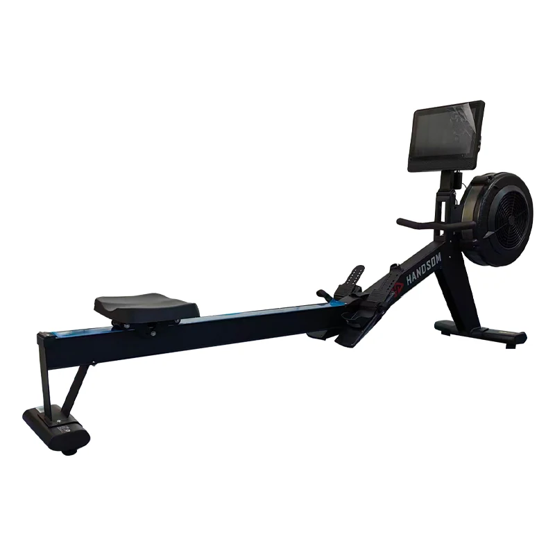 Rowing Machine 10 Level Adjustable Resistance Iron Alloy Water Rower with LED Display for Home and Gym Workouts