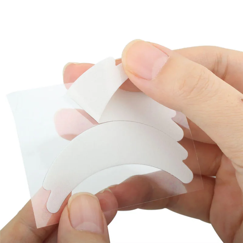 50 pares de espuma em forma de borboleta sob almofada de cílios adesivos de cílios postiços suprimentos de extensão de cílios remendos para construção de pálpebras