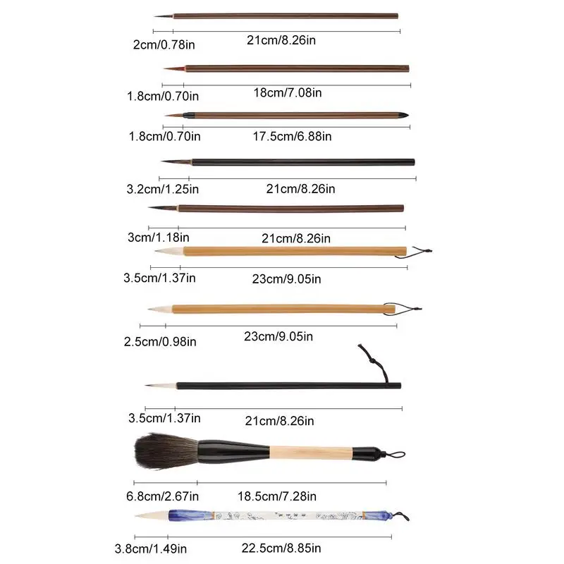 Chinese Painting Ink Brushes Painting Writing Watercolor Brushes Drawing Art Brushes Painting Writing Watercolor Brushes For