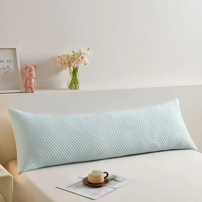 [ Only Includes Pillowcases ] A-Class Cool Bean Ice Silk Pillow Cover Double Family Couple Extended Pillowcase