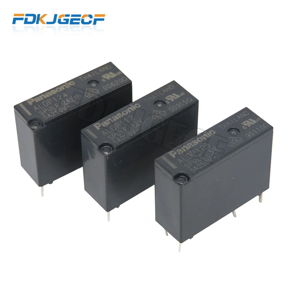 5PCS Relay ALDP105 ALDP112 ALDP124 5v 15v 25v 5A 250V DIP4 a group of normally open