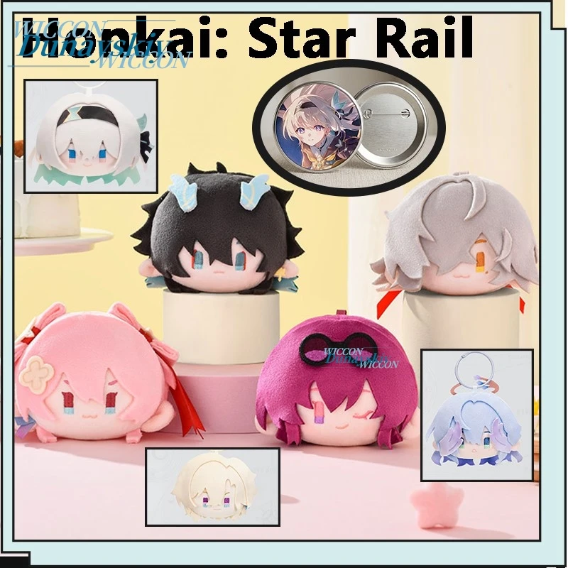 Honkai: Star Rail Firefly Kafka Jing Yuan - Accesorios de Mercancía, Serie Cabeza Grande, Lindos Colgantes y Llaveros para Regalos de Cumpleaños