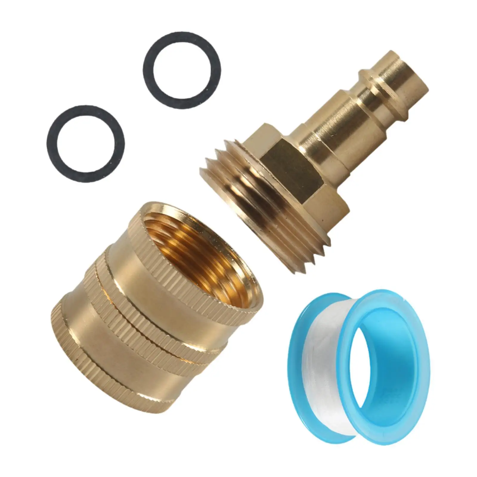 RV Spray Port Quick Connect Pipe Fittings Heavy Duty High Performance PF247007 Easy Installation for RV Exterior Shower Faucet