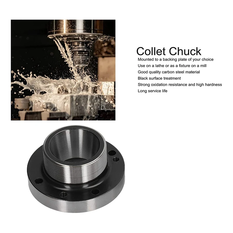 1 Piece Lathe Collet Chuck, Carbon Steel 0.005 Accuracy ER50 Collet Chuck Easy Removal For Milling Machine