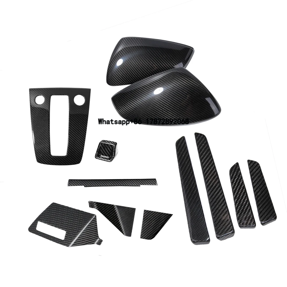 

Carbon Fiber Car Interior Dashboard Gear Shift Dash Panel Central Console Door Strip Cover Trim Kits for A3 A3L 2021-2024