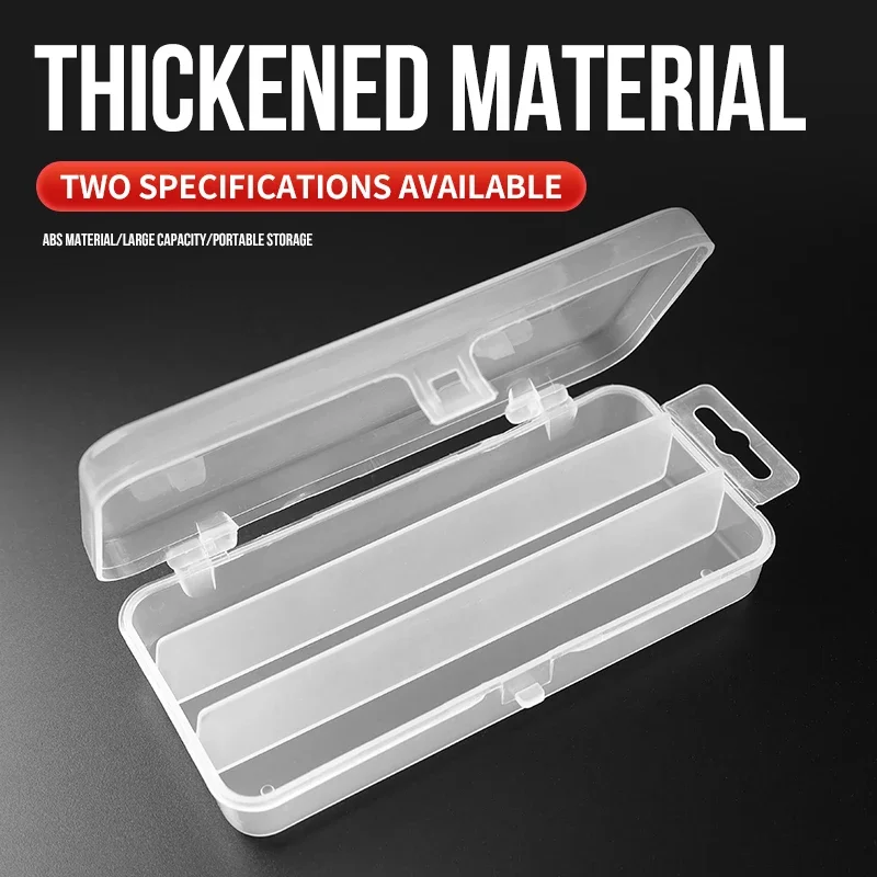 3 Compartment Mini Fishing Tackle Box High-Quality Storage for Lures Baits Minnow Pencil 13cm/17.5cm Lure Organizer for Fishing
