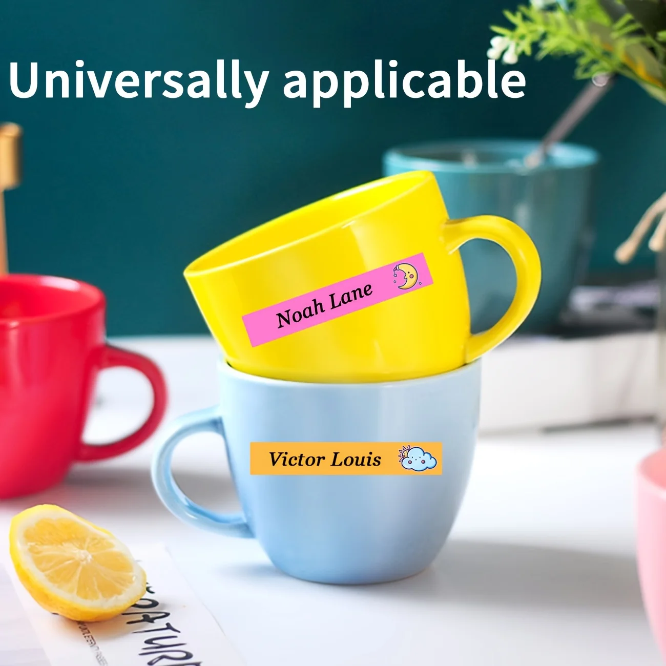 180 Personalized Waterproof Labels Custom Name Tags for School Supplies, Lunch Boxes, Books, Pencils, Water Bottles