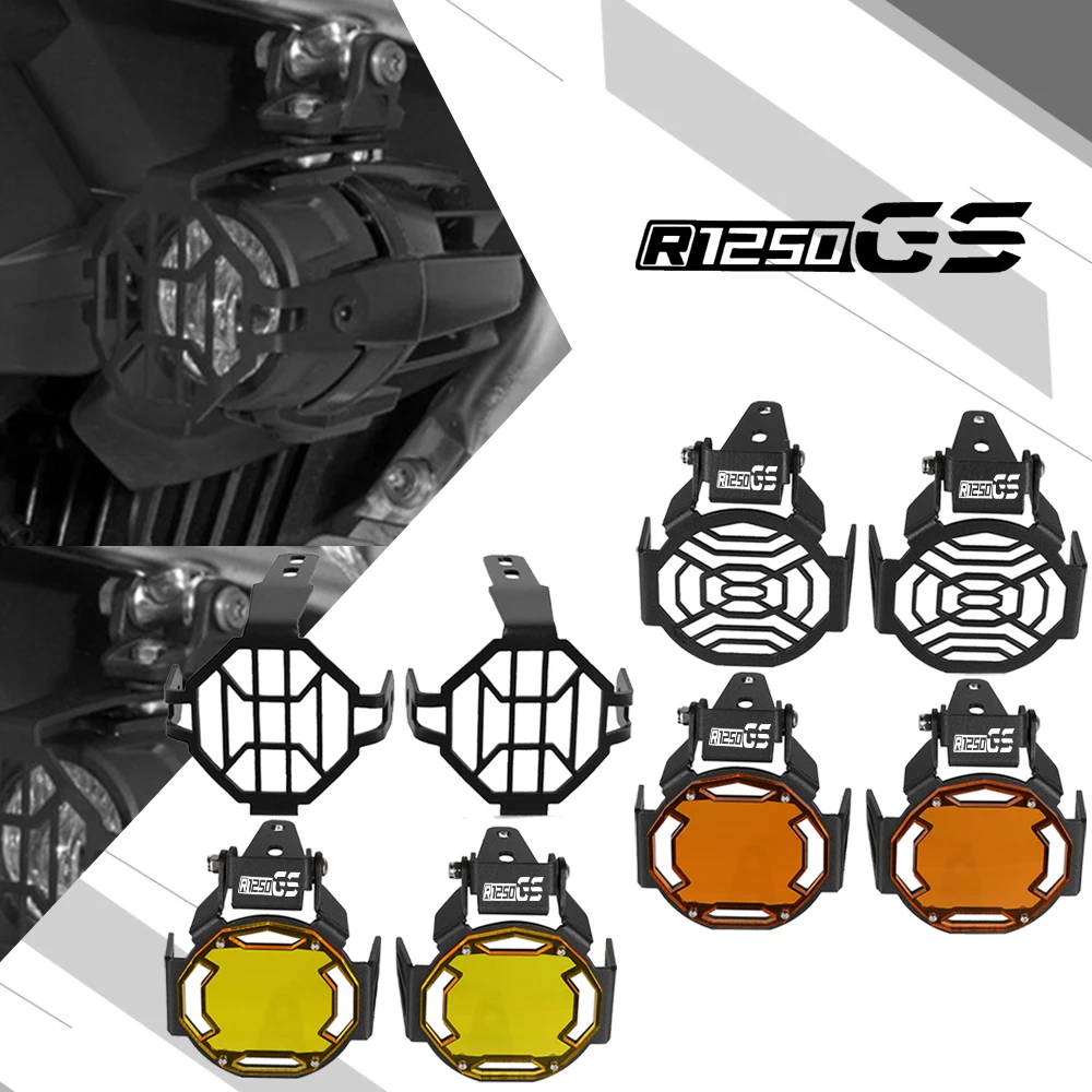 

R1200GS R1250GS Adventure ADV R1200 R1250 GS Motorcycle For BMW Flipable Fog Light Protector Guard Lamp Cover Shiled ALUMINIUM