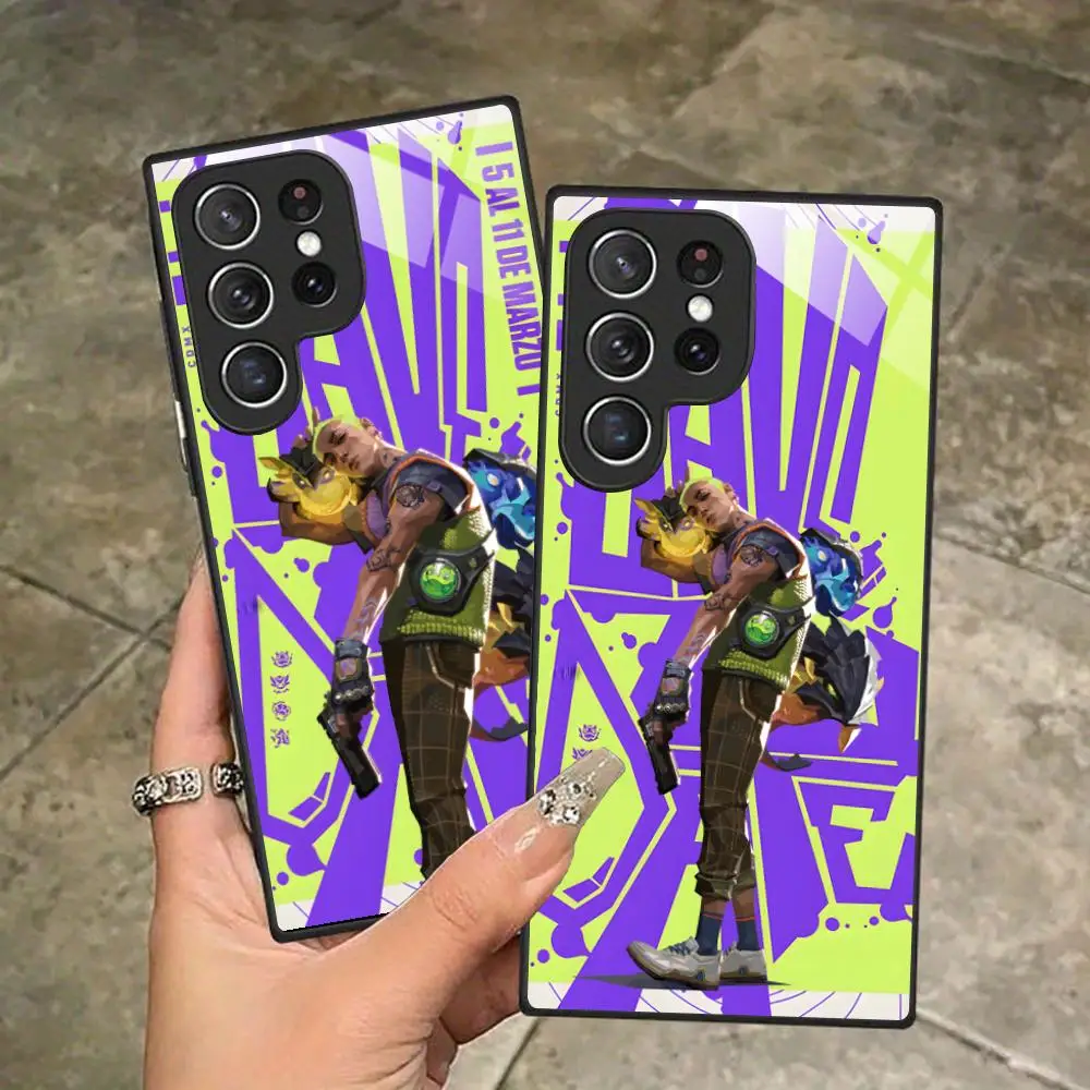 Valo Gekko Phone Case for Samsung Galaxy A56 55 54 53 52 51 36 35 34 23 16 15 5G Glass Protective Cover