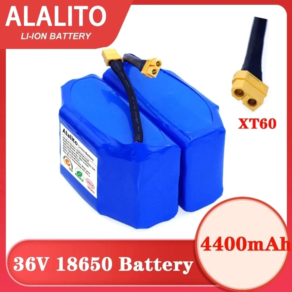 New 36V 4.4Ah 4400mah high drain 2 wheel electric scooter self balancing lithium battery pack for Self-balancing Fits 6.5\