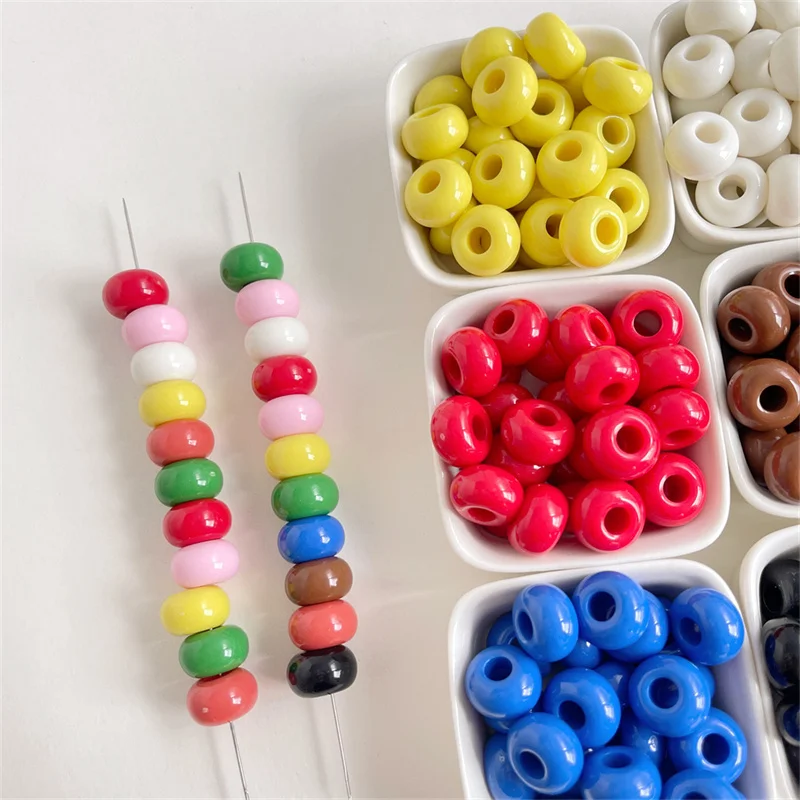 Wholesale 200pcs/lot 16mm color print geometry rounds shape abacus beads diy jewelry garment/pen pendant accessory