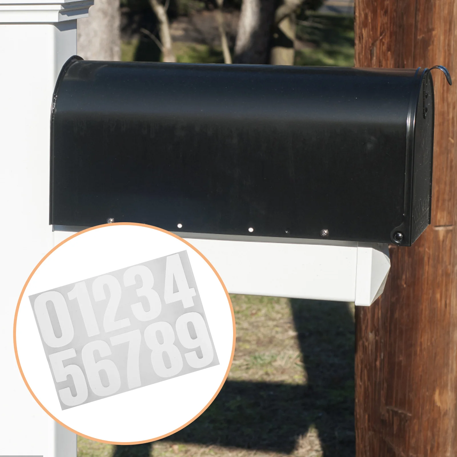 10 Sheets Weatherproof Address Number Stickers For Mailbox House Self-Stick 0-9 Decals Trash Bins Doors Easy Identification