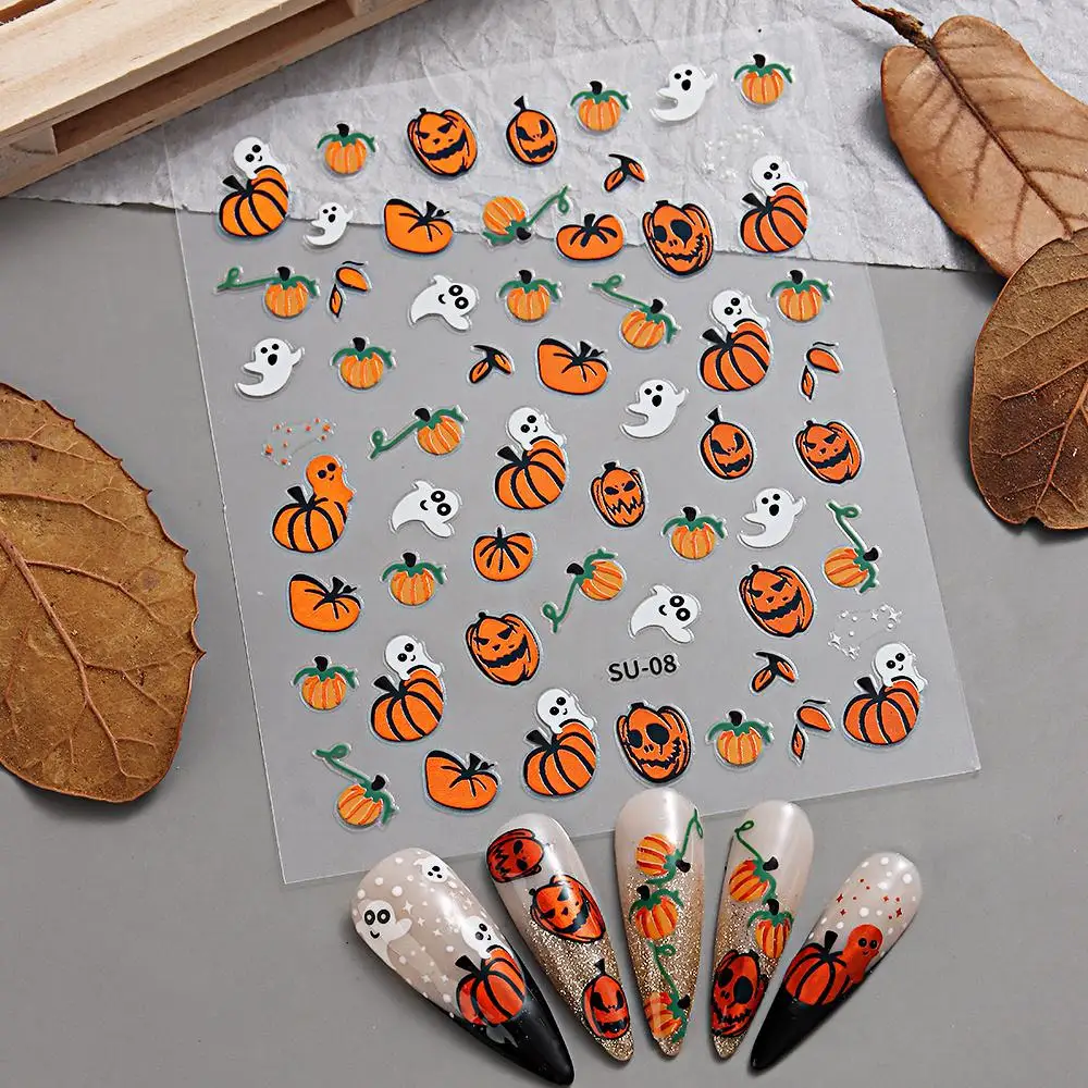 Pegatinas de uñas encantadoras, no fáciles de caer, pegatinas creativas interesantes, dibujos animados, colores brillantes duraderos, exquisito