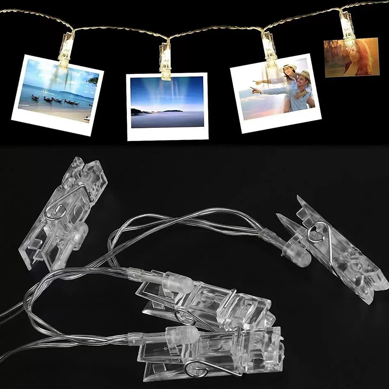 3M LED ストリングフェアリーライト フォトクリップ ガ - Lighting Room Decor Photo のレビューと価格