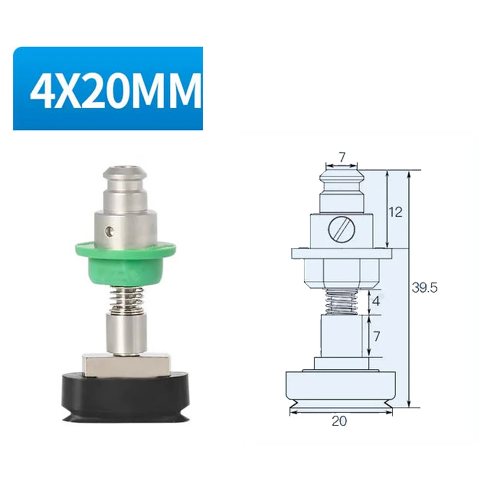 SMT Nozzle Oval Silicone Vacuum Suction Cup Anti-static M5 Internal Thread 4X10 20 30MM 5x10 20 30mm For JUKI SMT Mounter Nozzle