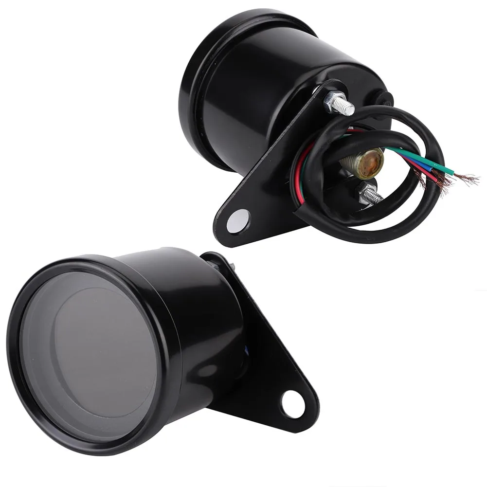 Universal Motorcycle LED Digital Speedometer Tachometer Speed Gauge Oil Level Meter Black view 5