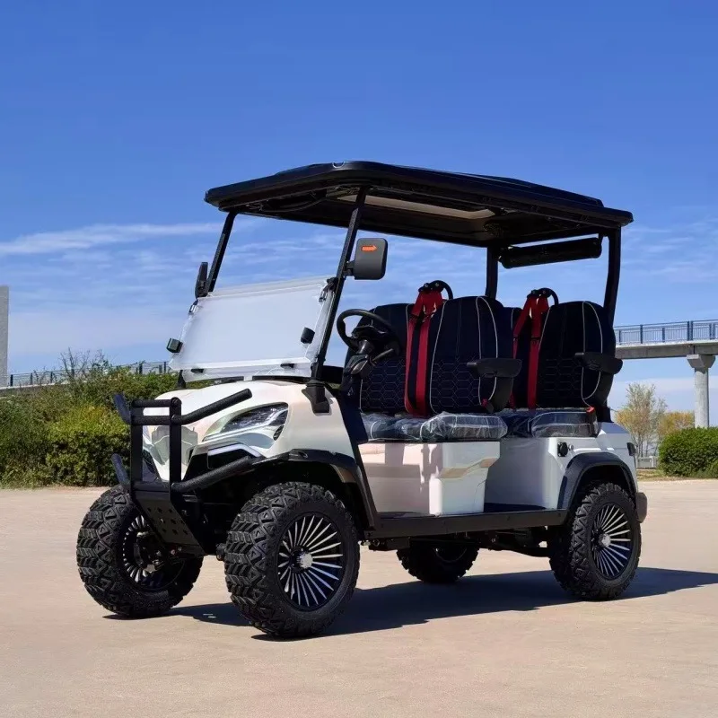 Airo New Golf Cart Classic Electric Hunting Golf Cart 4 Seater Battery Powered Golf Cart Made in China