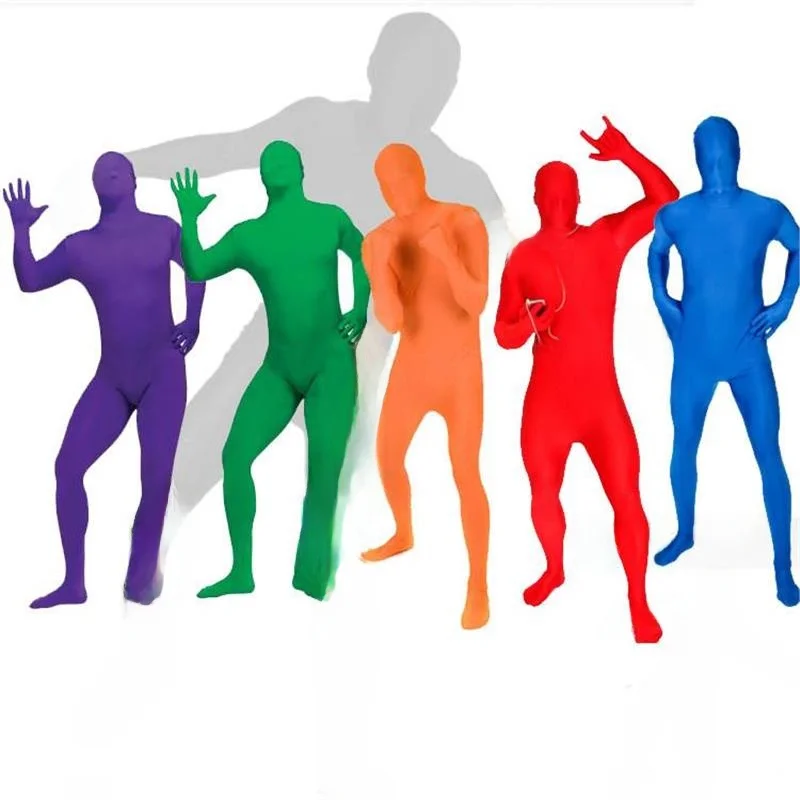

Multicolor Ninja Elastic Invisible Suit Tight One-Piece Halloween Costume Performance Uniform Stage Wear Invisible Robe
