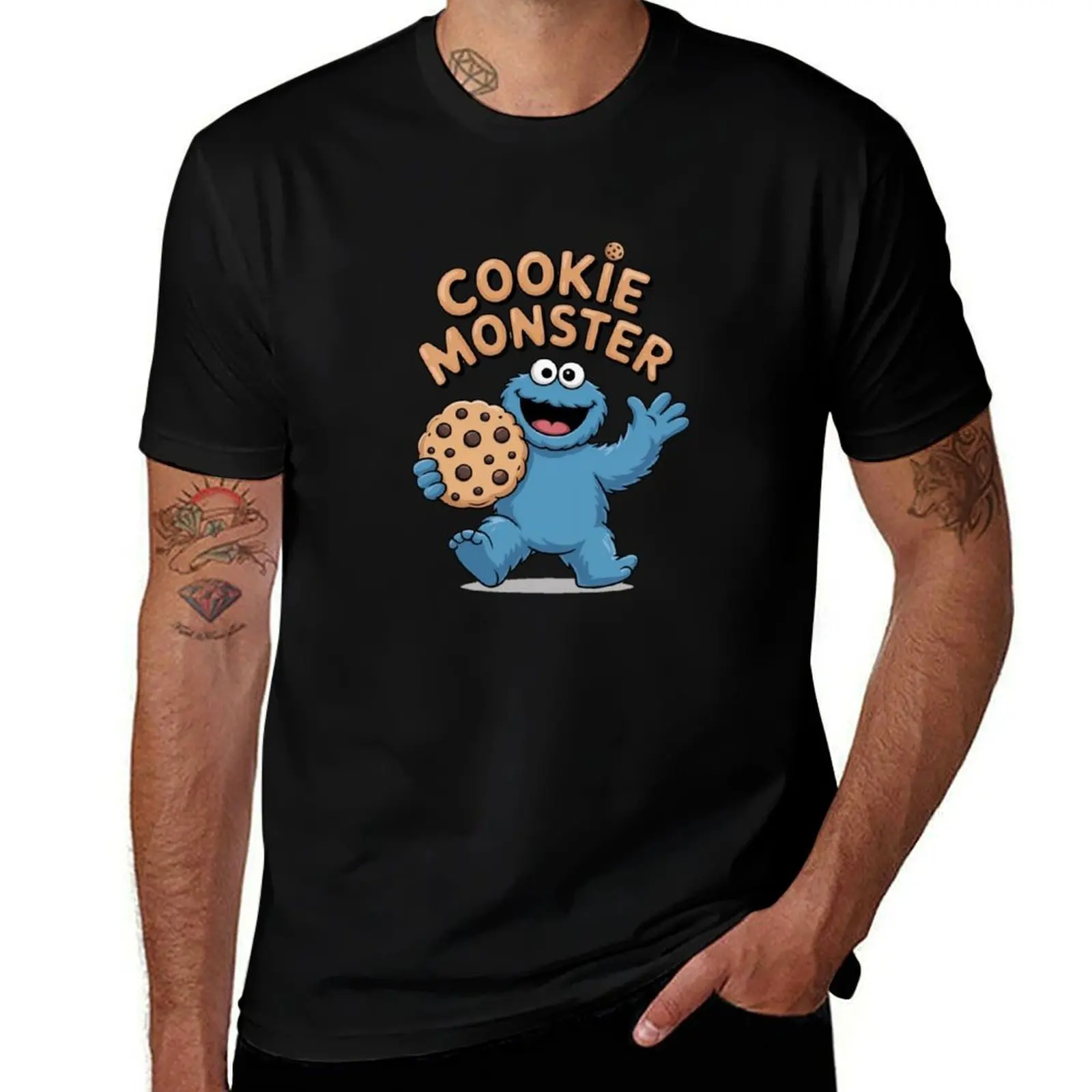 

Cookie Monster T-Shirt Vintage Clothes New Gifts and T-shirts Sublime T Shirts Men