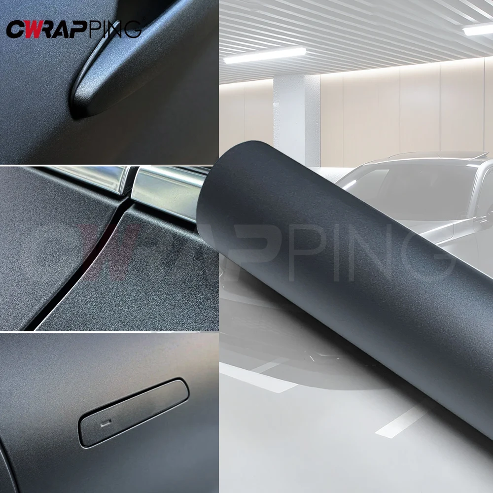 Adesivos de vinil fosco para carro, decoração fosca para veículos, cinza, capacetes de motocicleta, filme de embrulho de carro, adesivo automotivo