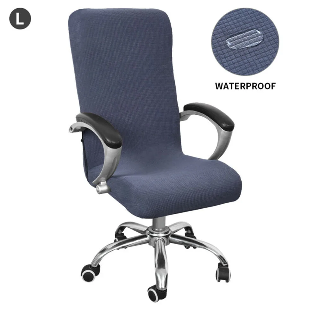 Slipcovers Chair Cover For 70-80cm Removable Rotate Waterproof Chair Cover For 70-80cm Office Office Computer Stool Seat Swivel