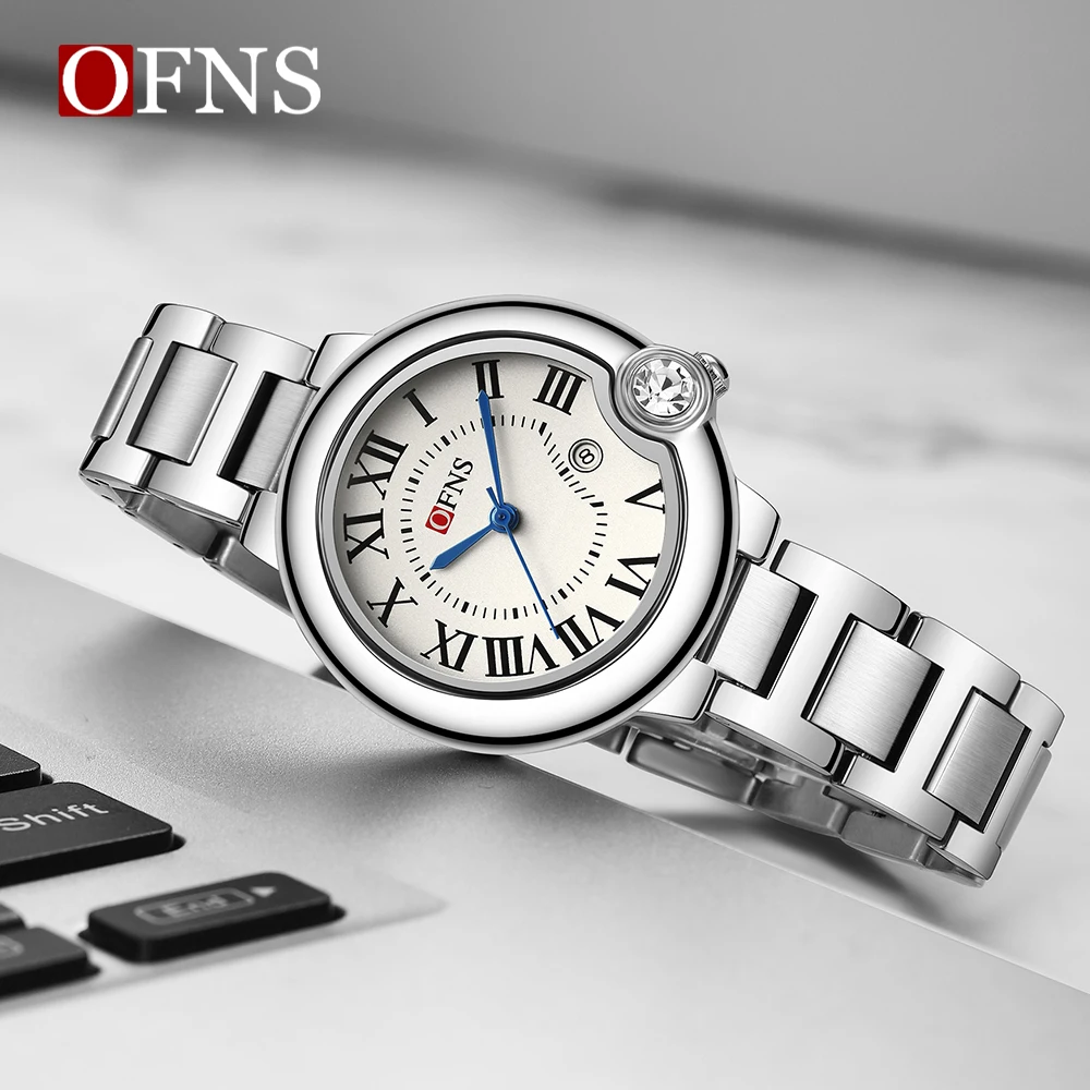 

OFNS Роскошные брендовые часы для пар, простой дизайн с квадратным циферблатом, модные спортивные водонепроницаемые кварцевые женские часы для отдыха, 1512, новые часы