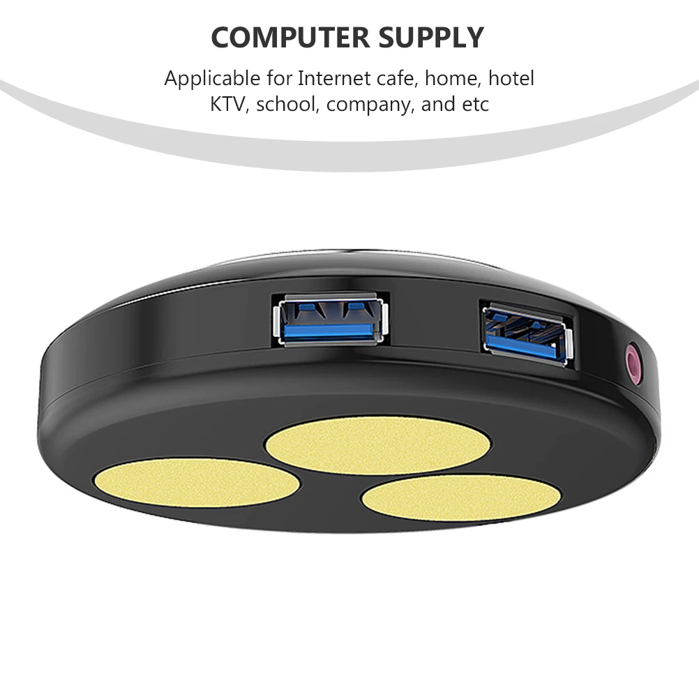 

Computer Reset Button Replacement Desktop Case ABS Material Durable Easy Install for Office Home Hotel Ktv USB Extension