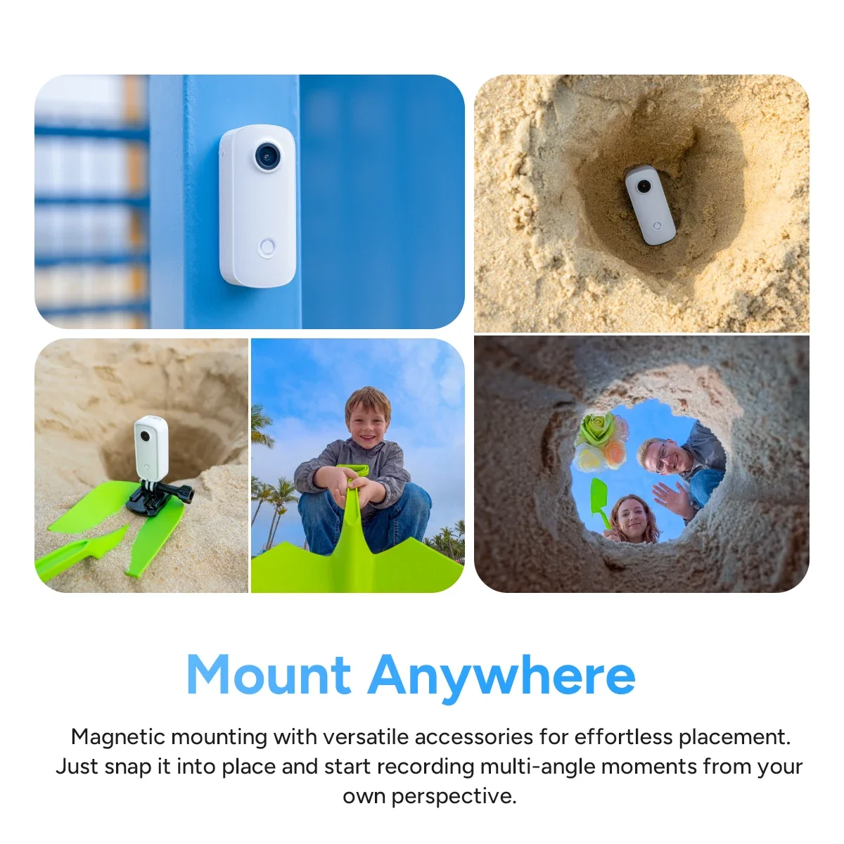 SJCAM C100PRO Waterproof Mini Action Cam 4K Thumb Camera SJCAM Pocket Body Camera for Sports Riding(No microSD) - view 5