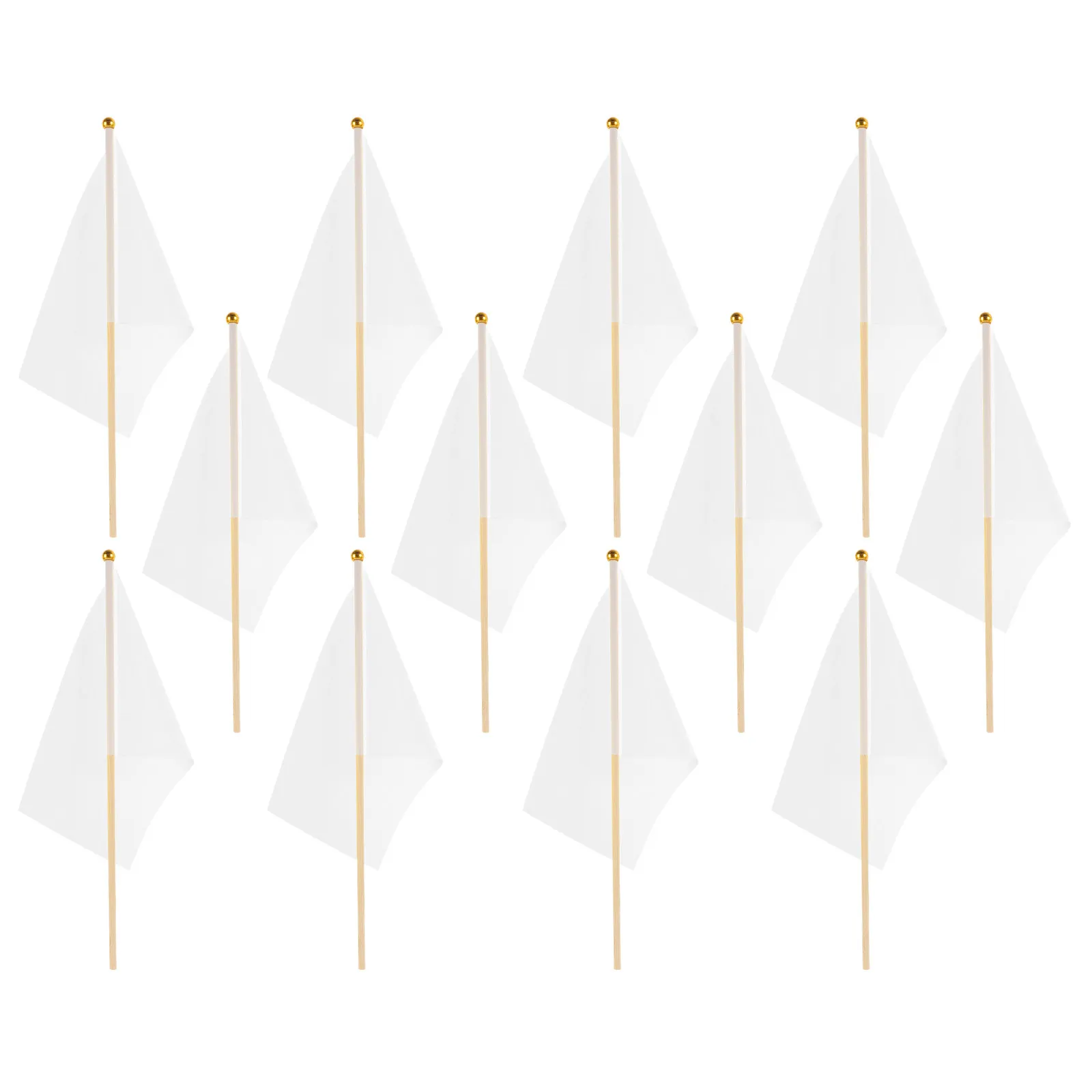 

50 шт. маленьких ручных флажков из полиэстера с деревянной ручкой, судейский флажок, сигнальный флажок для регулирования движения, спортивный сигнальный флажок, украшение для вечеринок, портативный