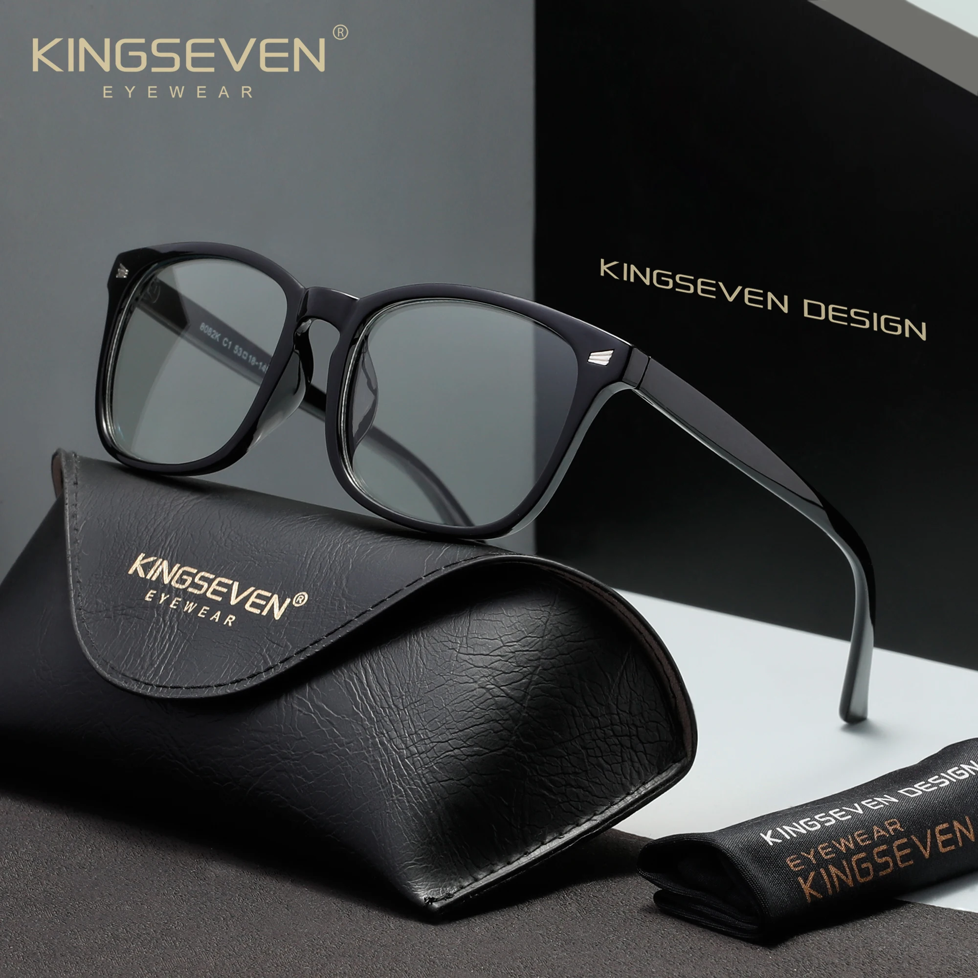 

Очки KINGSEVEN Casual Anti-Blue Ray, модные очки для мужчин и женщин, блокирующие синий свет, защитные очки для компьютера, повседневные оправы для очков