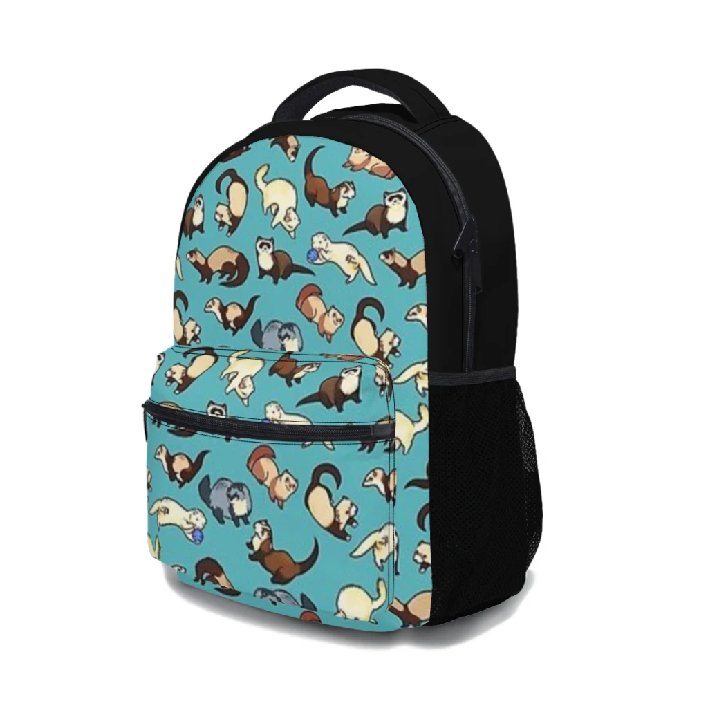 cat snakes in blue Versatile Backpack Large Capacity Waterproof Backpack Washable Computer Bag Unisex