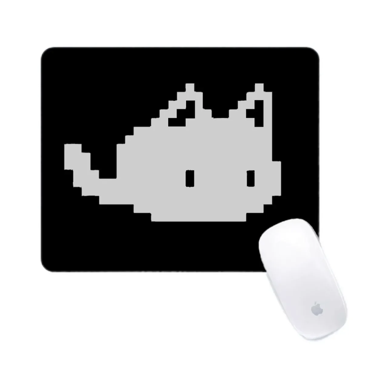 Cute Pixel Kitten Pu Leather Mousepad Office Desk Mat Mouse Pad Computer Speed Type Carpet Mat Player Laptop Keyboard Cartoon