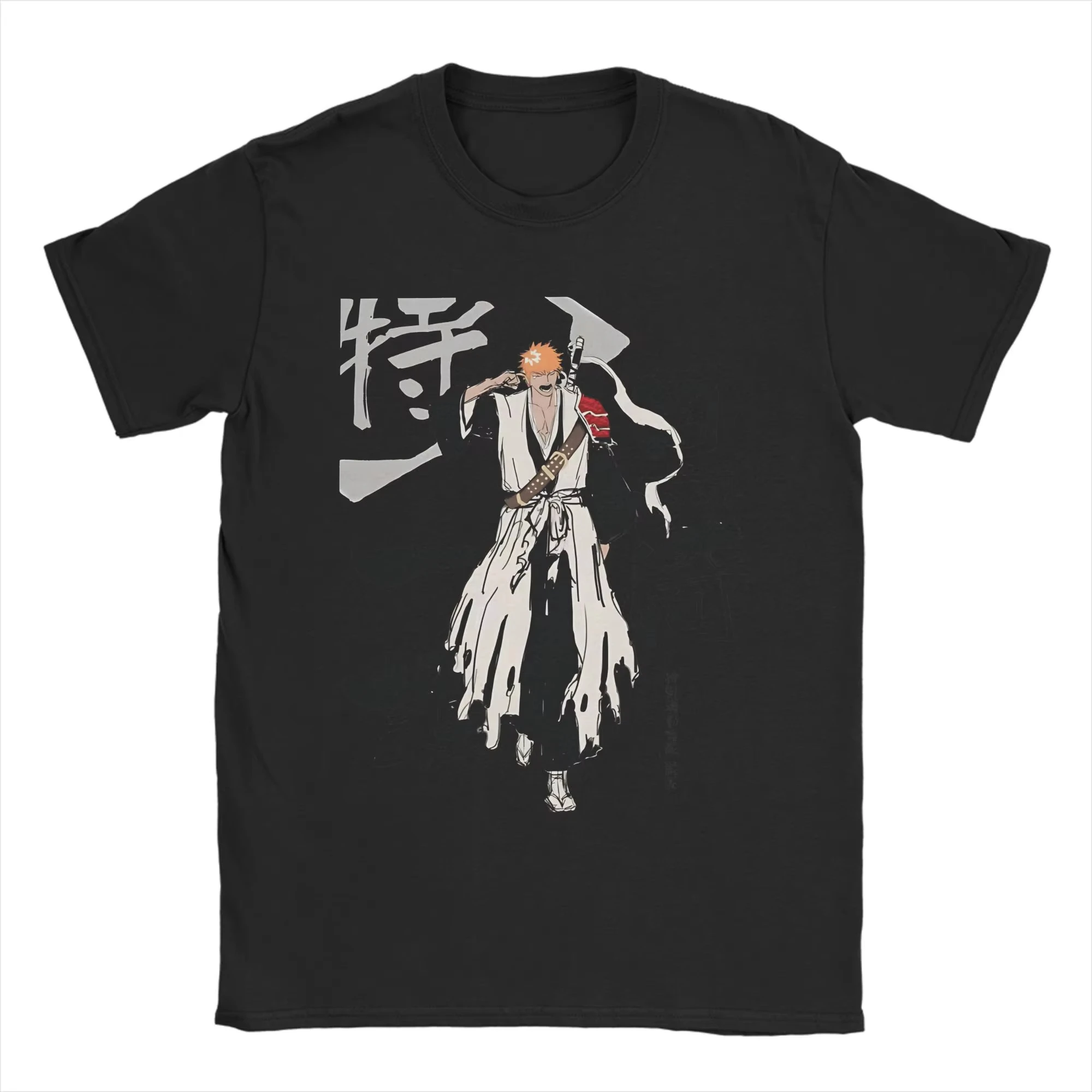 2026 Summer Hot Sale Bleach Kurosaki Ichigo Anime T Shirts Unisex Harajuku Hip Hop Round T-shirt Breathable Comfortable Clothes