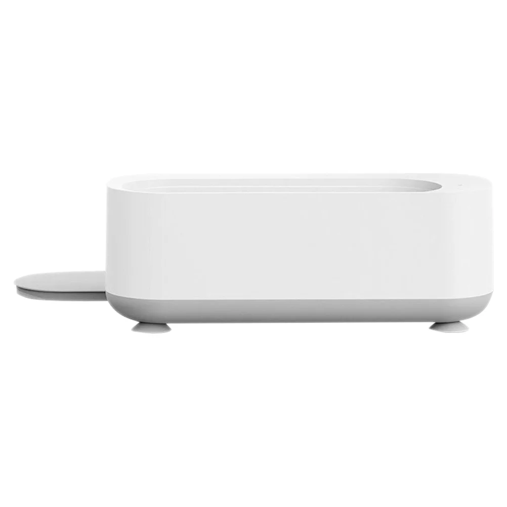 آلة تنظيف المجوهرات الفعالة، منظف النظارات المحمول، حجم صغير، مادة البولي بروبيلين، صندوق تنظيف عالي التردد الاهتزاز