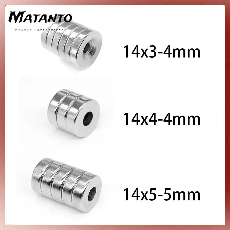 

14x3-3 14x4-4 14x5-5mm Disc Strong Powerful Magnets 14X5 Hole 5mm Countersunk Round Neodymium Magnet 14x4-4mm 14X5-5