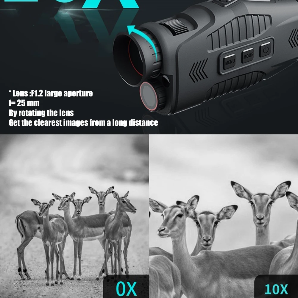 Digital Camera High-quality Monocular Infrared For Night Vision Device With 10X Digital Zoom Video Recorder