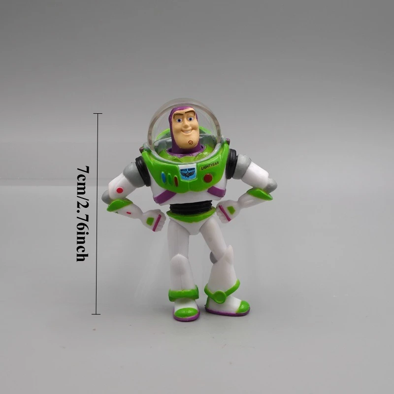 7 cm Kawaii Buzz Lightyear bambola giocattolo cartone animato personaggio anime astronauta bambola decorazione scena desktop giocattoli per bambini regalo