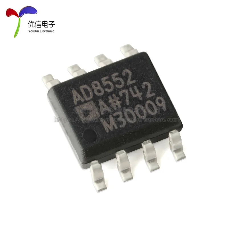 10PCS original authentic AD8552ARZ-REEL7 SOIC-8 single power rail-to-rail operational amplifier chip