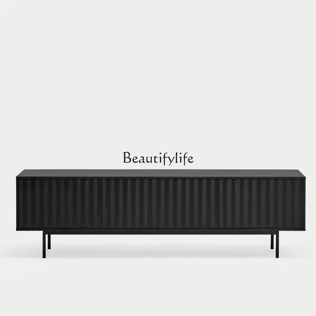 

Nordic solid wood TV cabinet modern simple small apartment living room TV locker