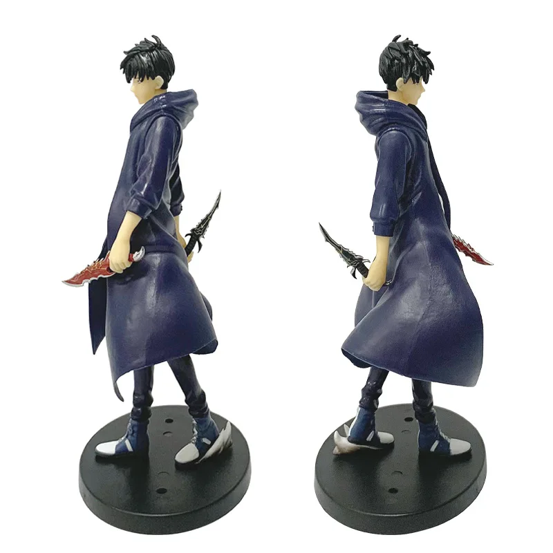 21CM Anime solista livellamento Figura Sung Jin Woo Edizione animata ESPRESTO Eccitare Motions-1 Modello di scena di battaglia Bambola giocattolo Regalo in PVC