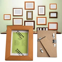 3.5*5 Inch Wooden Modern Art Painting Photo Frame Set Display Stand Diy Photo Frame Photo Frame Poster Home Decor