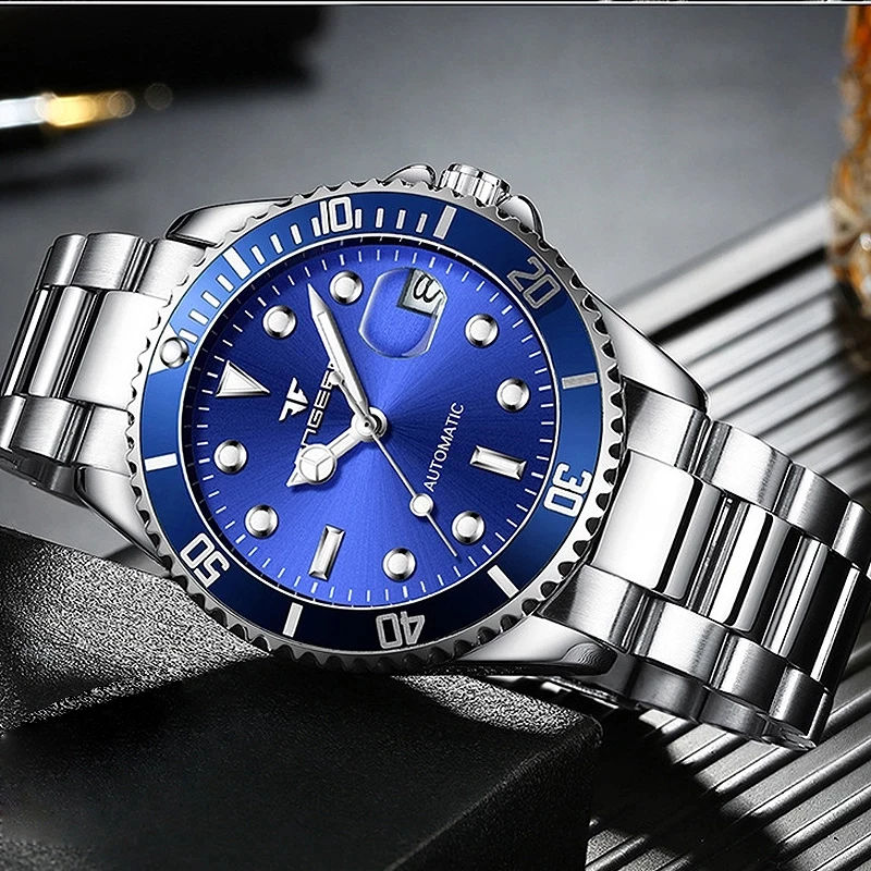 Original Luxury Brand Watch For Men Automatic mechanical watches 40MM Ceramic Bezel Luminous Sapphire Waterproof Male Clock