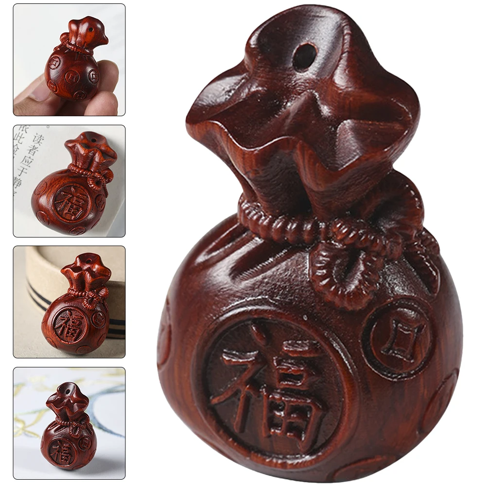 

Bag Keychain Charm Wallet Holder Wood Money Charms Pendant Decoration Small Adornment Ring