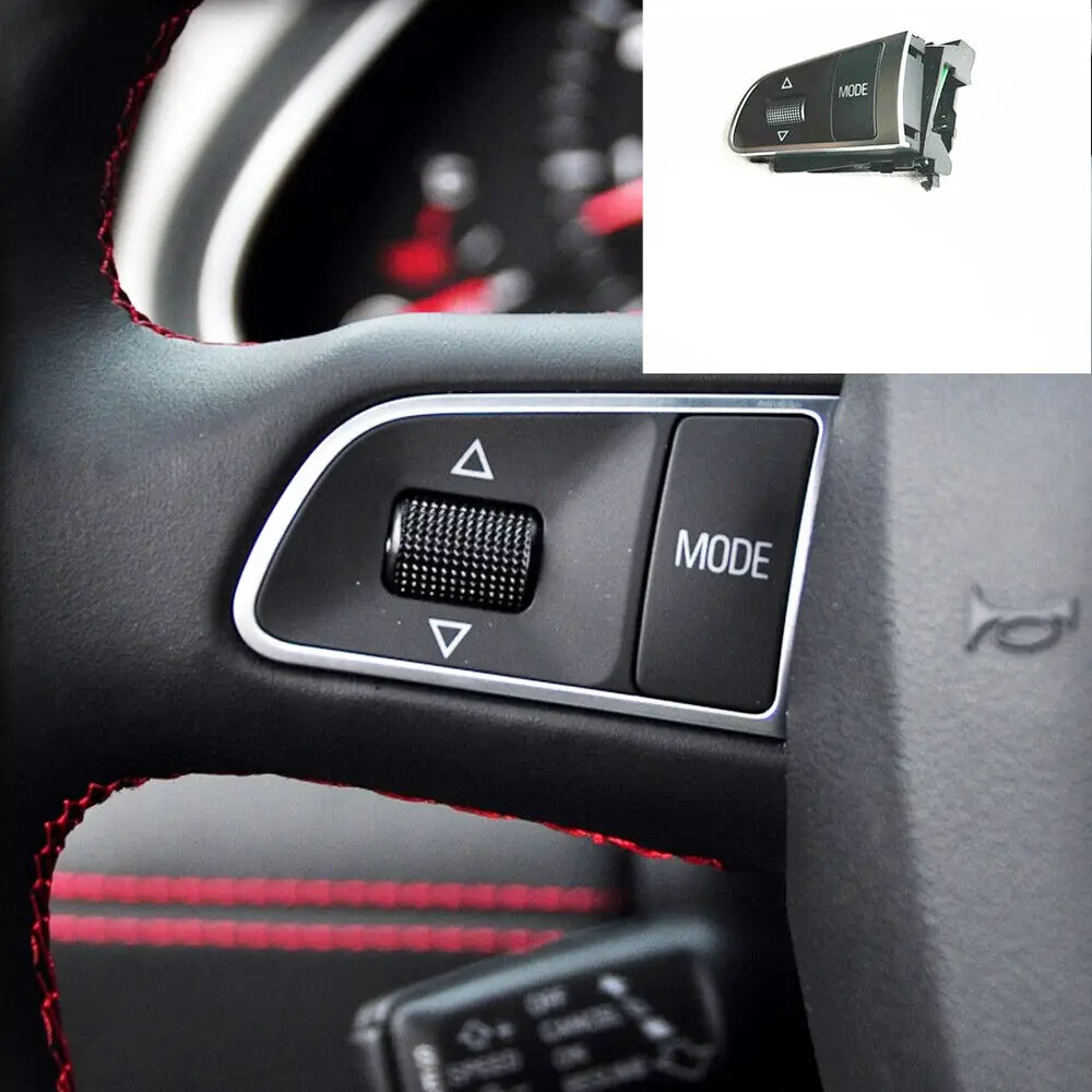 

WXZOS Steering Wheel Mode Control Left Switch Button 4E0951527AH For Audi 2009-12 Q5