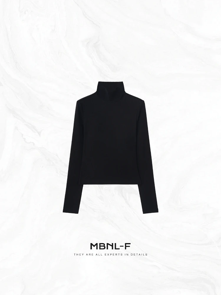 

Женская трикотажная футболка MBNLF Ele Long Sleeve с дизайнерским принтом и вставками на груди из ткани лиоцелл, коллекция Весна 2025